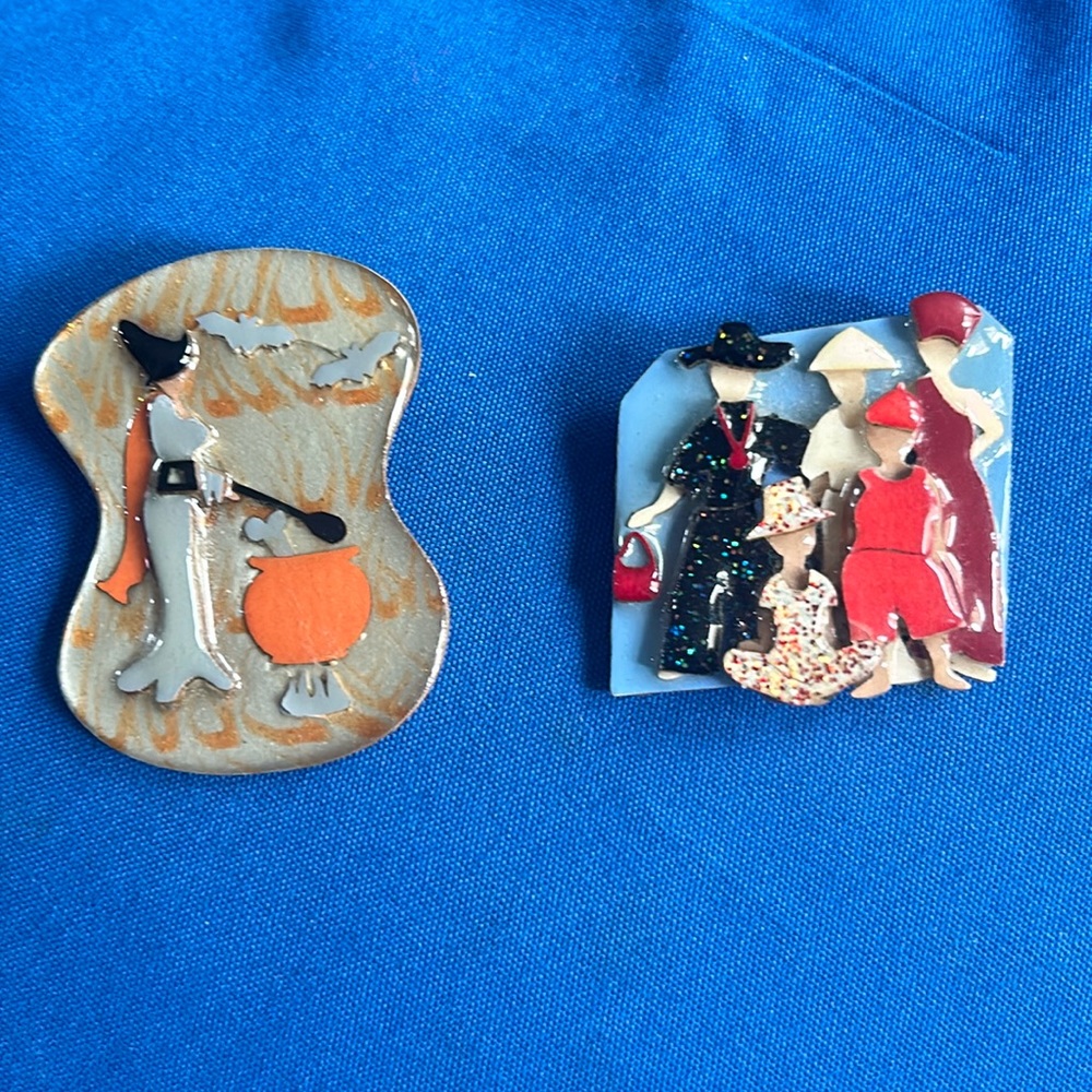 Beautiful Resin Woman Pins by Lucinda